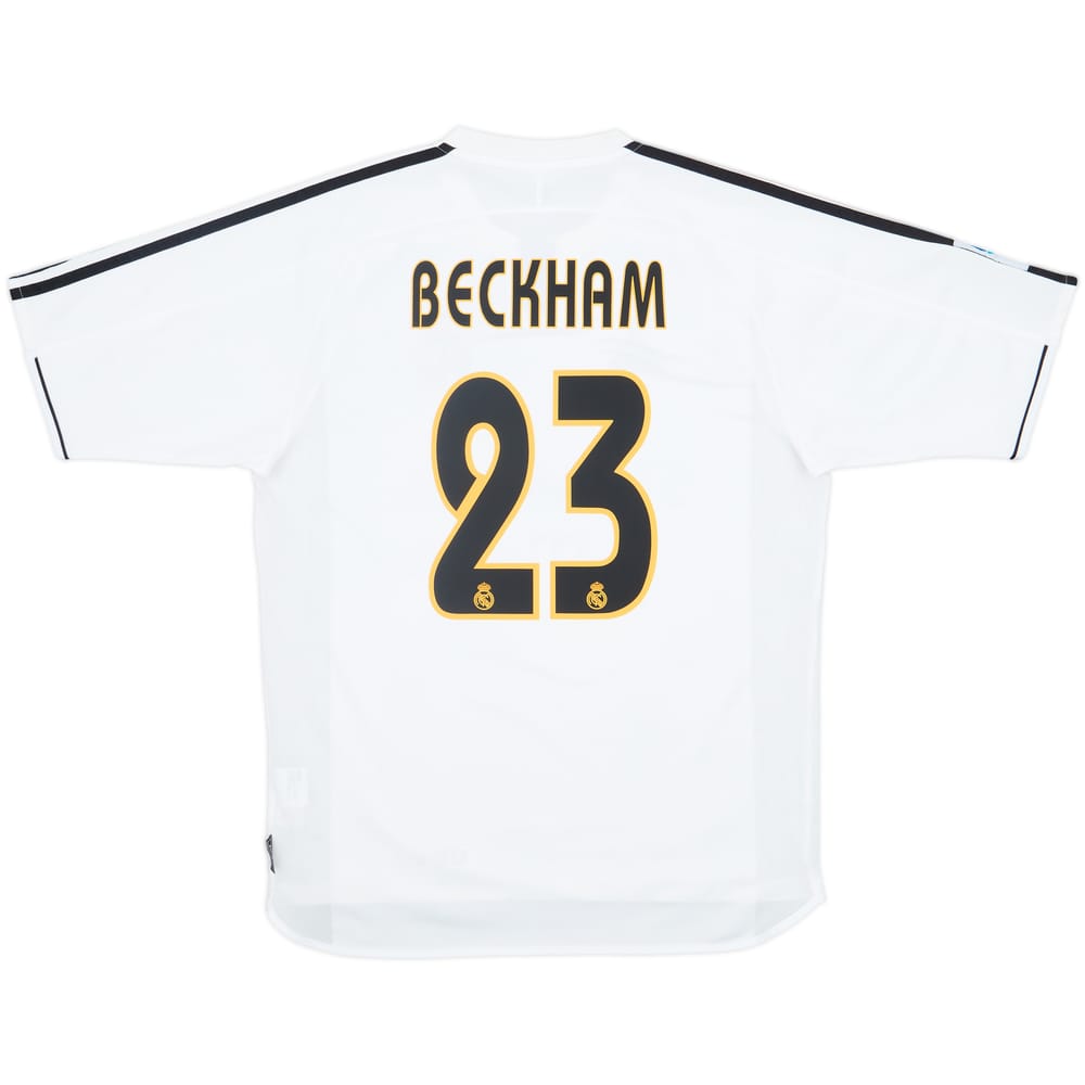 2003-04 Real Madrid Home Shirt Beckham #23 - 8/10 - (M)