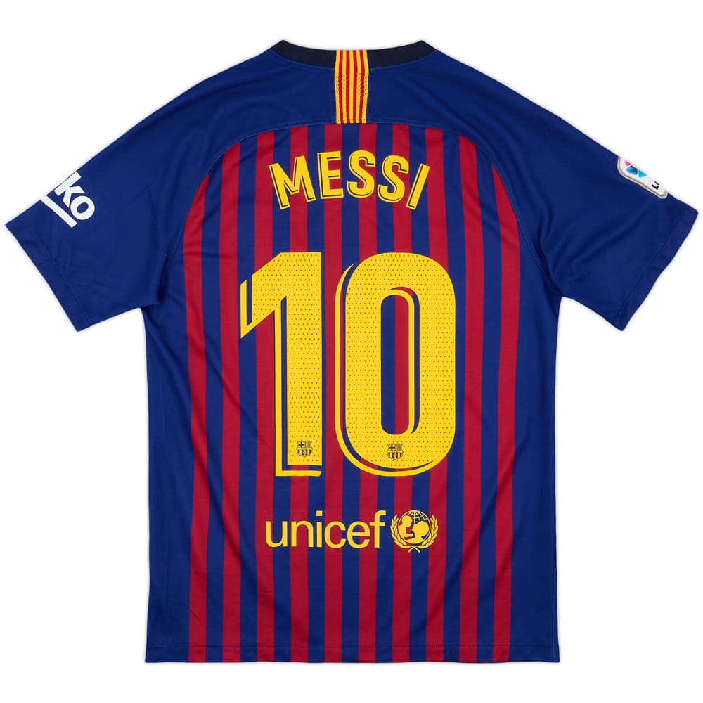 2018-19 Barcelona Home Shirt Messi #10 - 9/10 - (S)