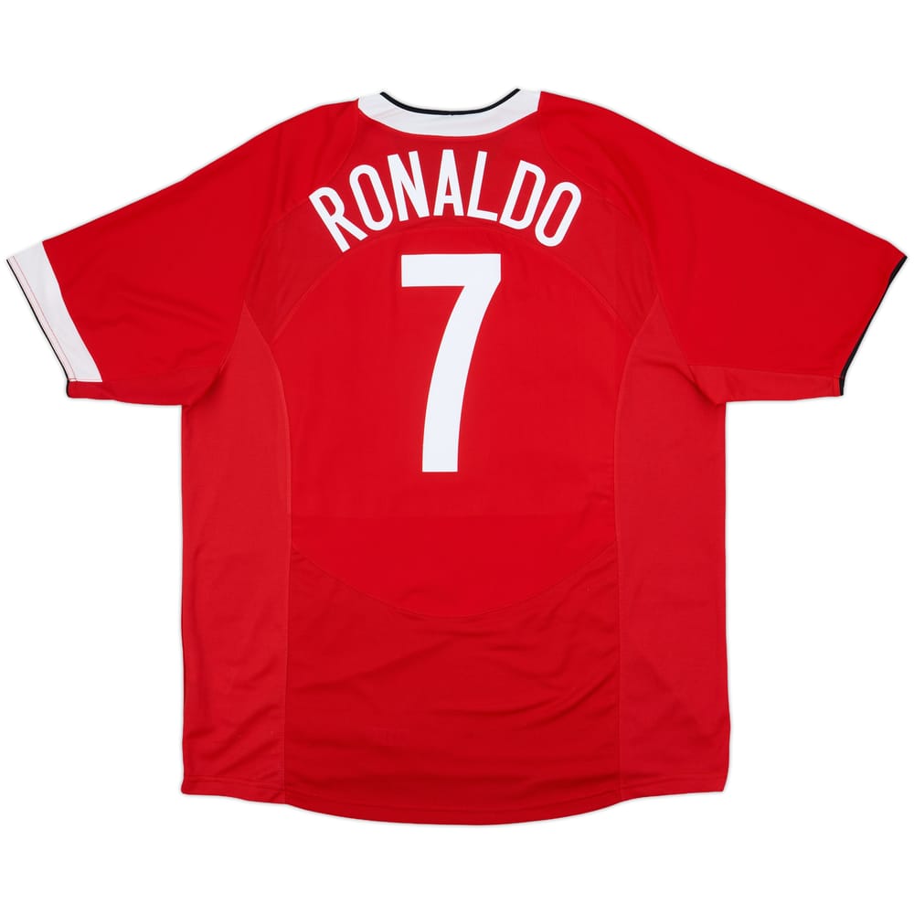 2004-06 Manchester United Home Shirt Ronaldo #7 - 8/10 - (XL)