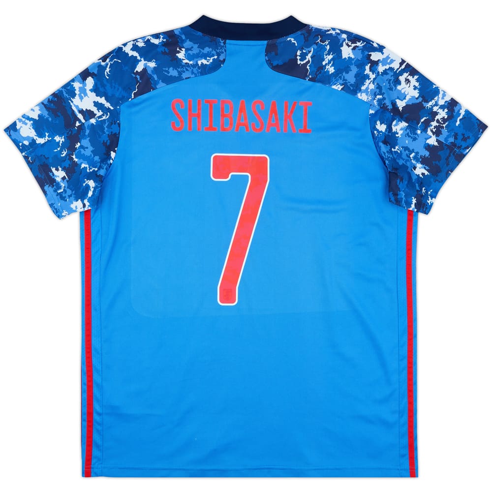 2020-21 Japan Home Shirt Shibaski #7 - 8/10 - (XL)