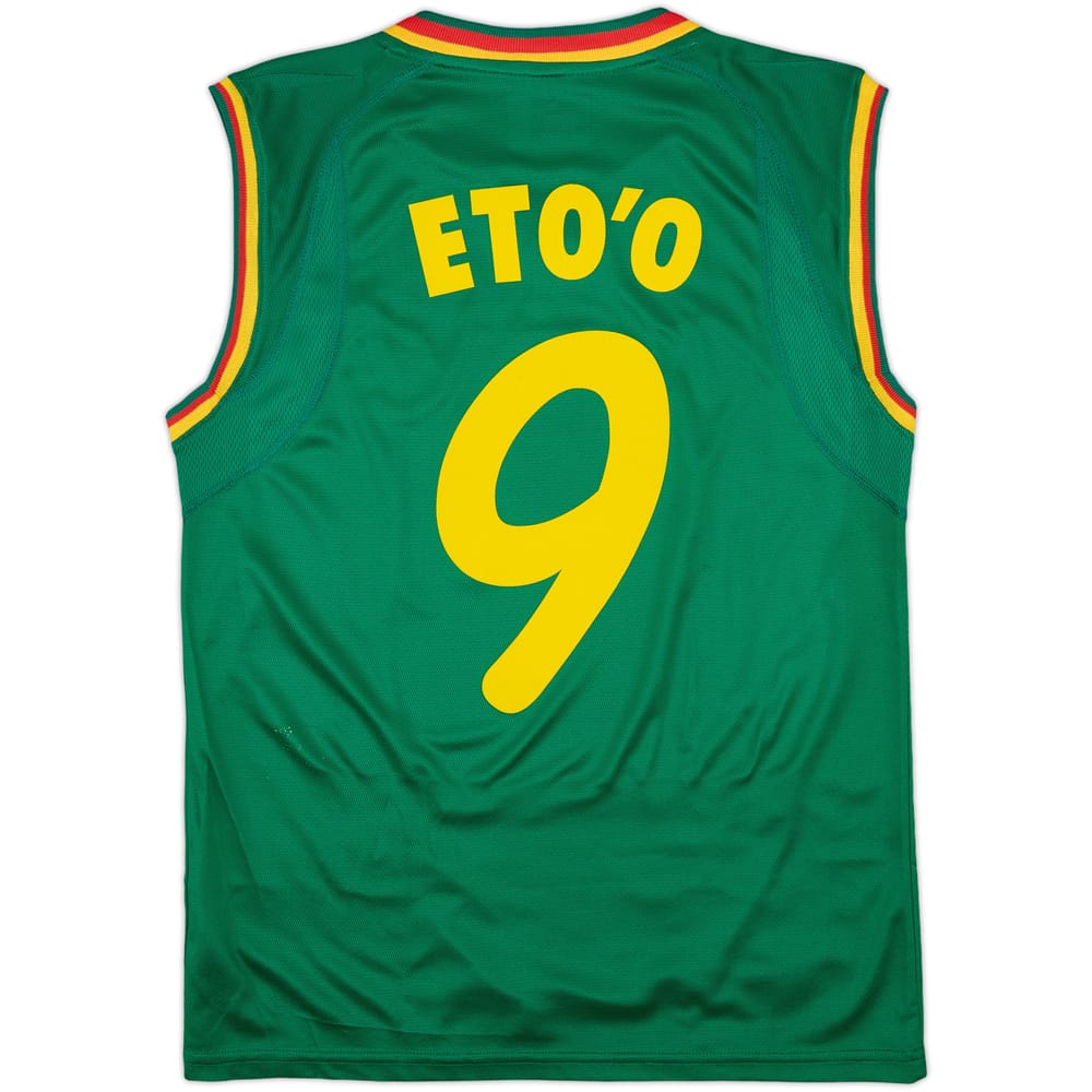 2002 Cameroon Home Vest Shirt Eto'o #9 - 9/10 - (M)