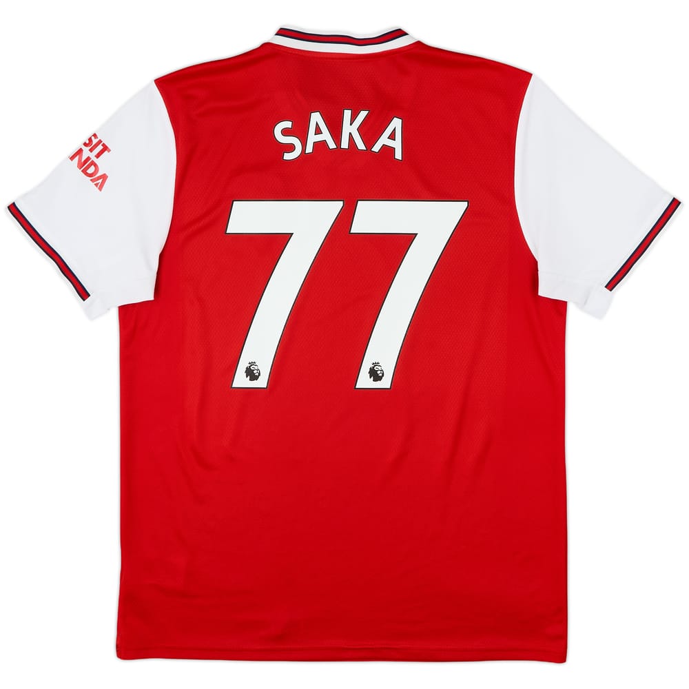 2019-20 Arsenal Home Shirt Saka #77 - 6/10 - (L)
