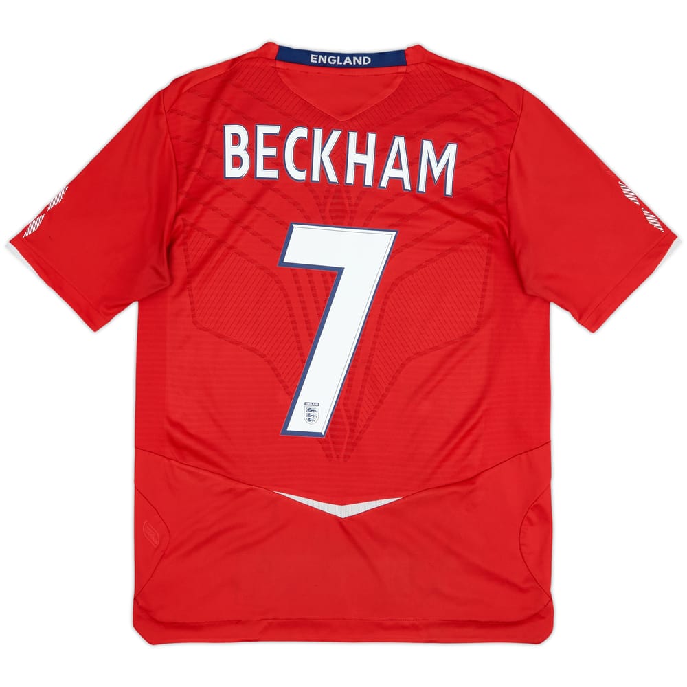 2008-10 England Away Shirt Beckham #7 - 5/10 - (M)