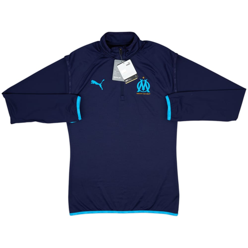 Top de entrenamiento con cremallera de un cuarto Puma del Olympique Marseille 2020-21 (S)