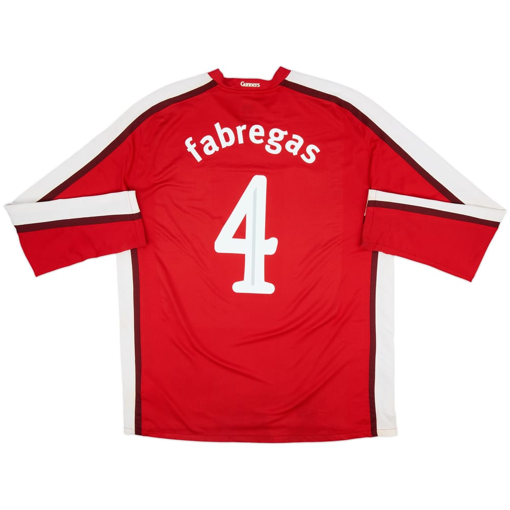 2008-10 Arsenal Home L/S Shirt Fabregas #4 - 6/10 - (XL)