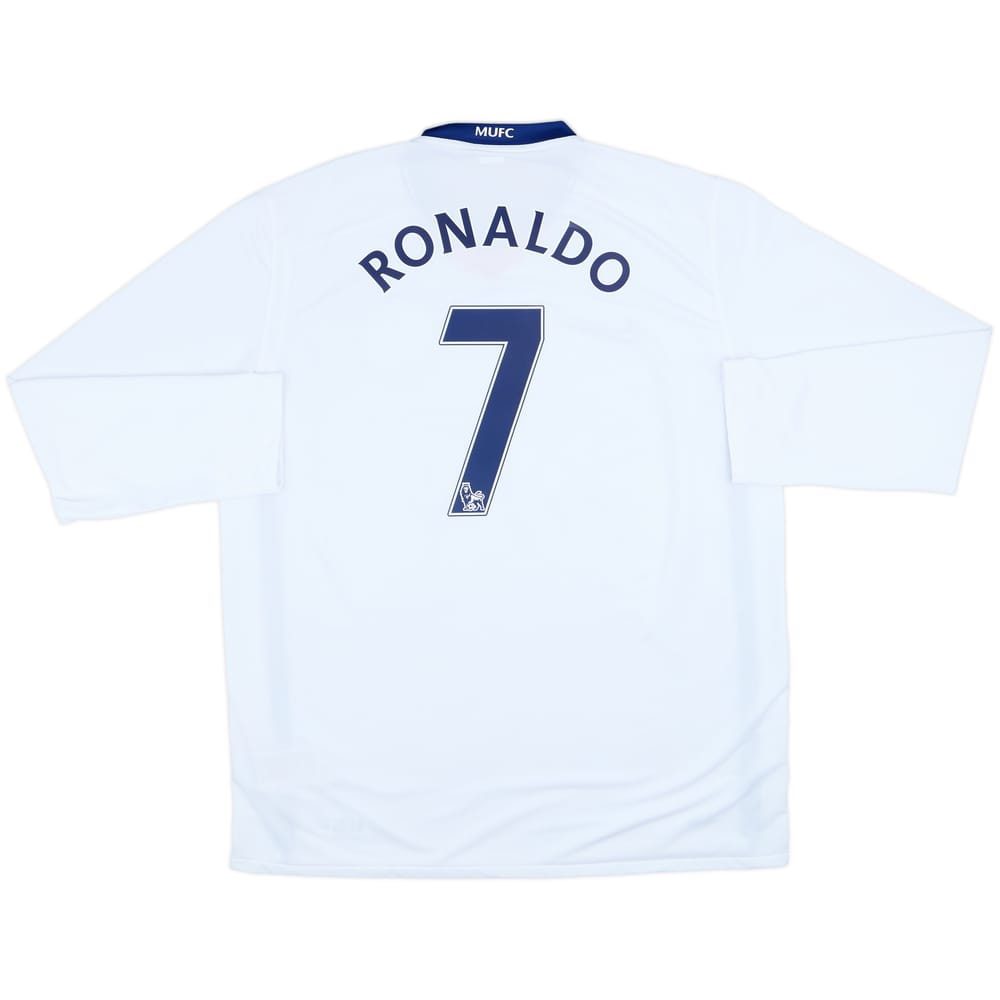 2008-10 Manchester United Away L/S Shirt Ronaldo #7 - 10/10 - (XL)