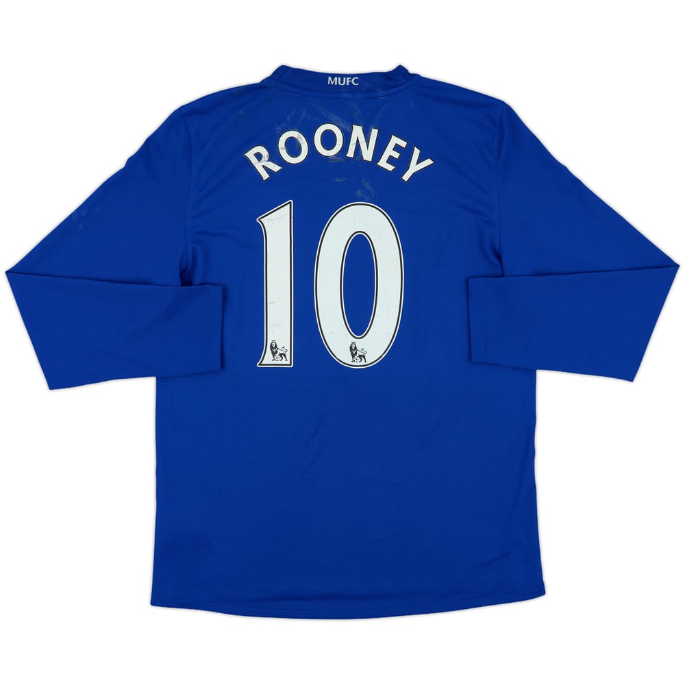 2008-09 Manchester United Third L/S Shirt Rooney #10 - 4/10 - (M)