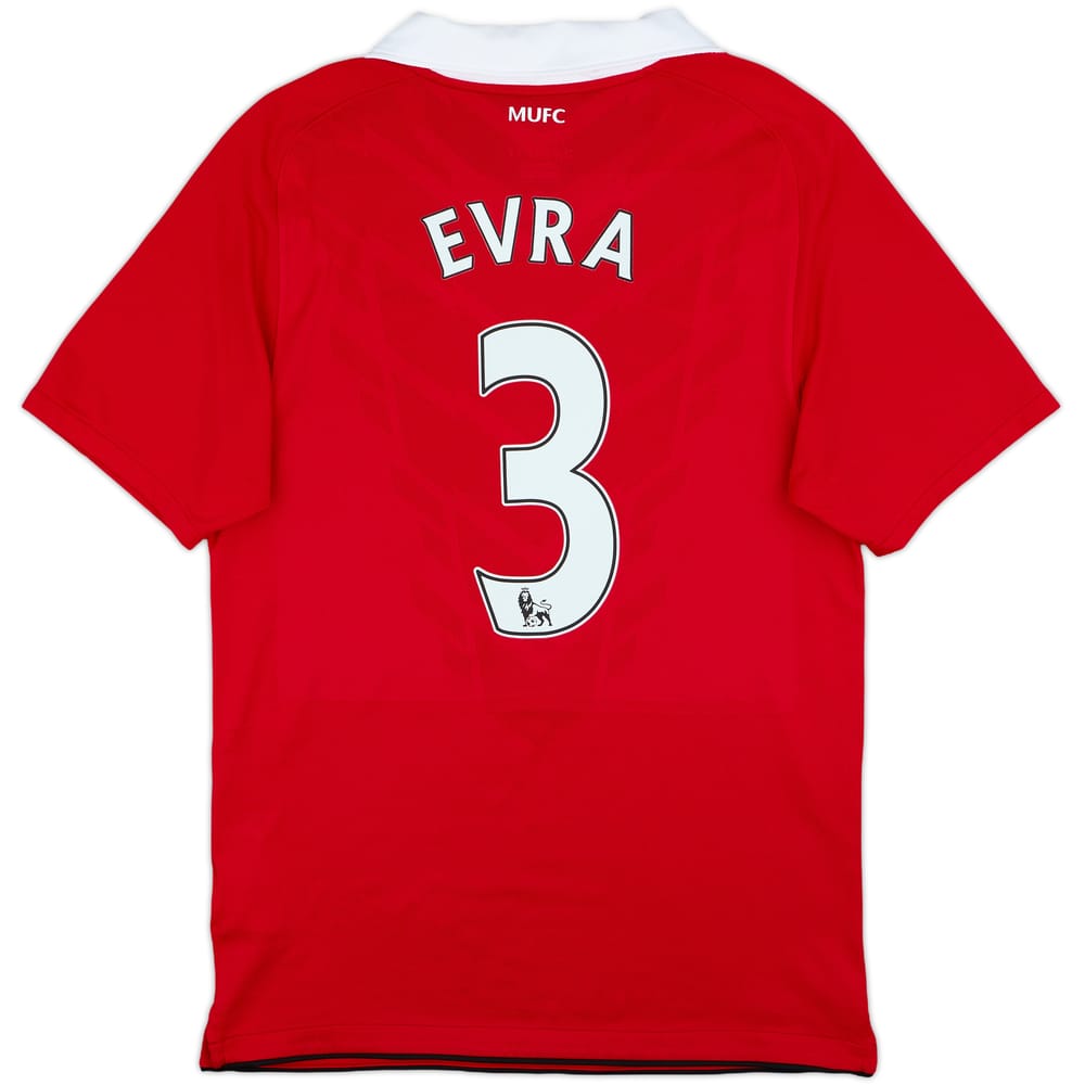 2010-11 Manchester United Home Shirt Evra #3 - 8/10 - (S)