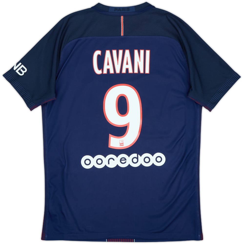 2016-17 Paris Saint-Germain Authentic Home Shirt Cavani #9 - 9/10 - (M)