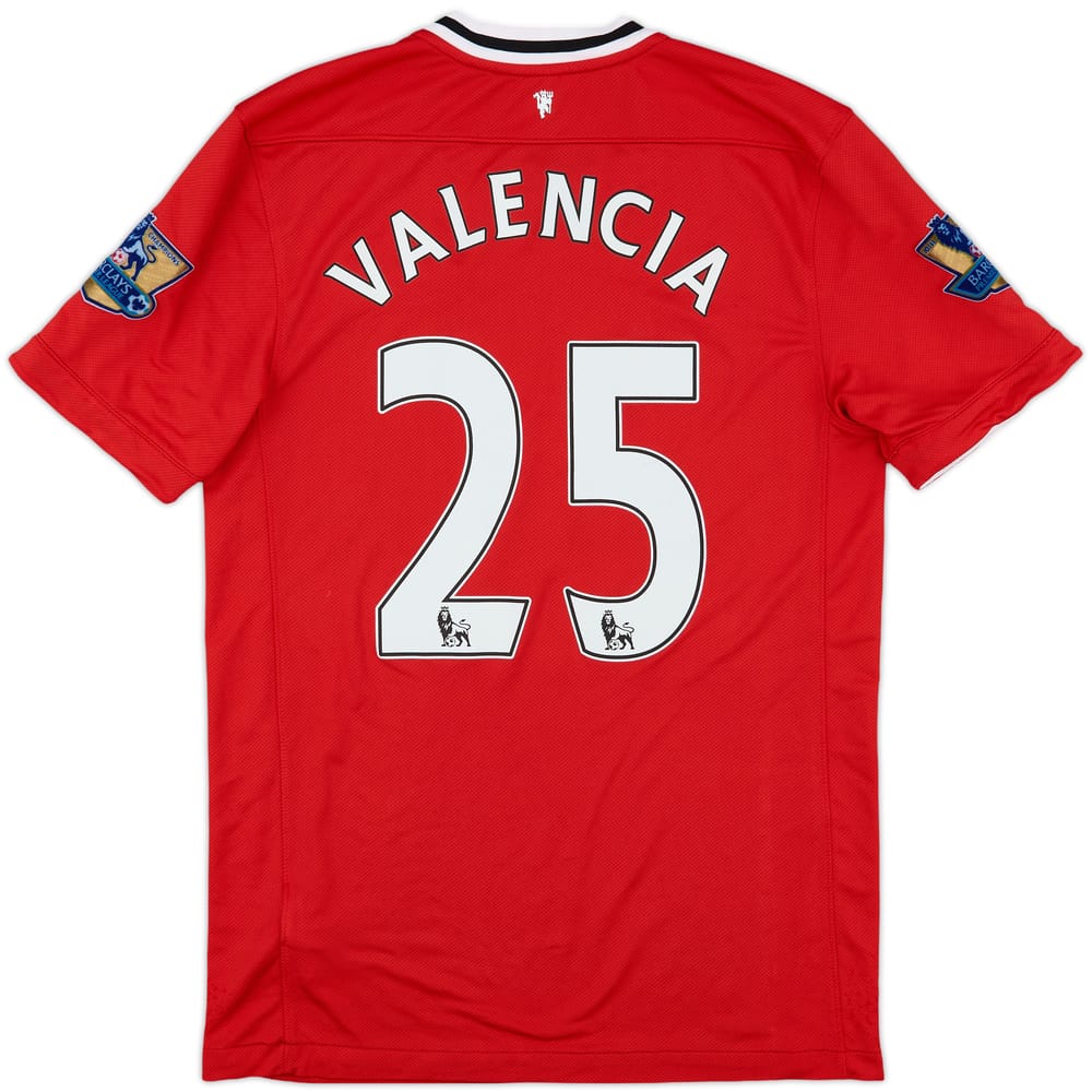 2011-12 Manchester United Home Shirt Valencia #25 - 7/10 - (M)
