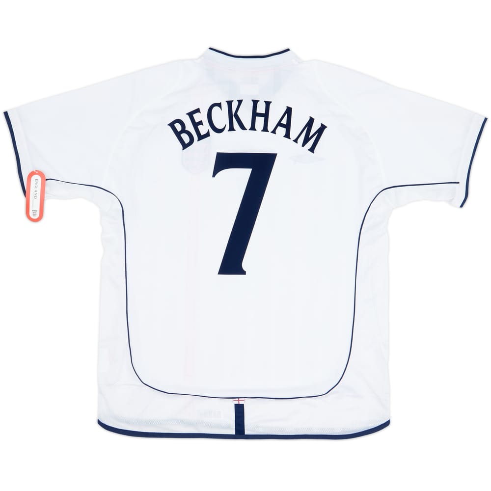 2001-03 England Home Shirt Beckham #7 (XL)