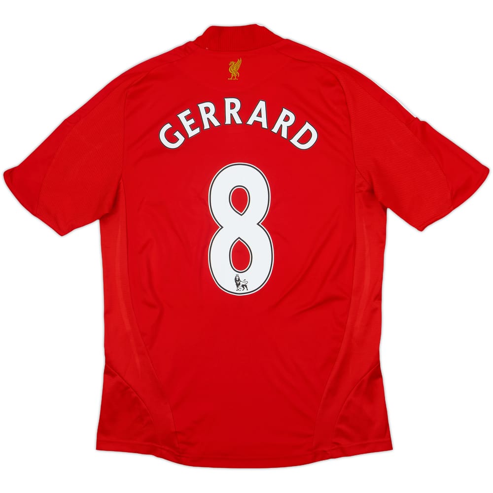 2008-10 Liverpool Home Shirt Gerrard #8 - 8/10 - (S)