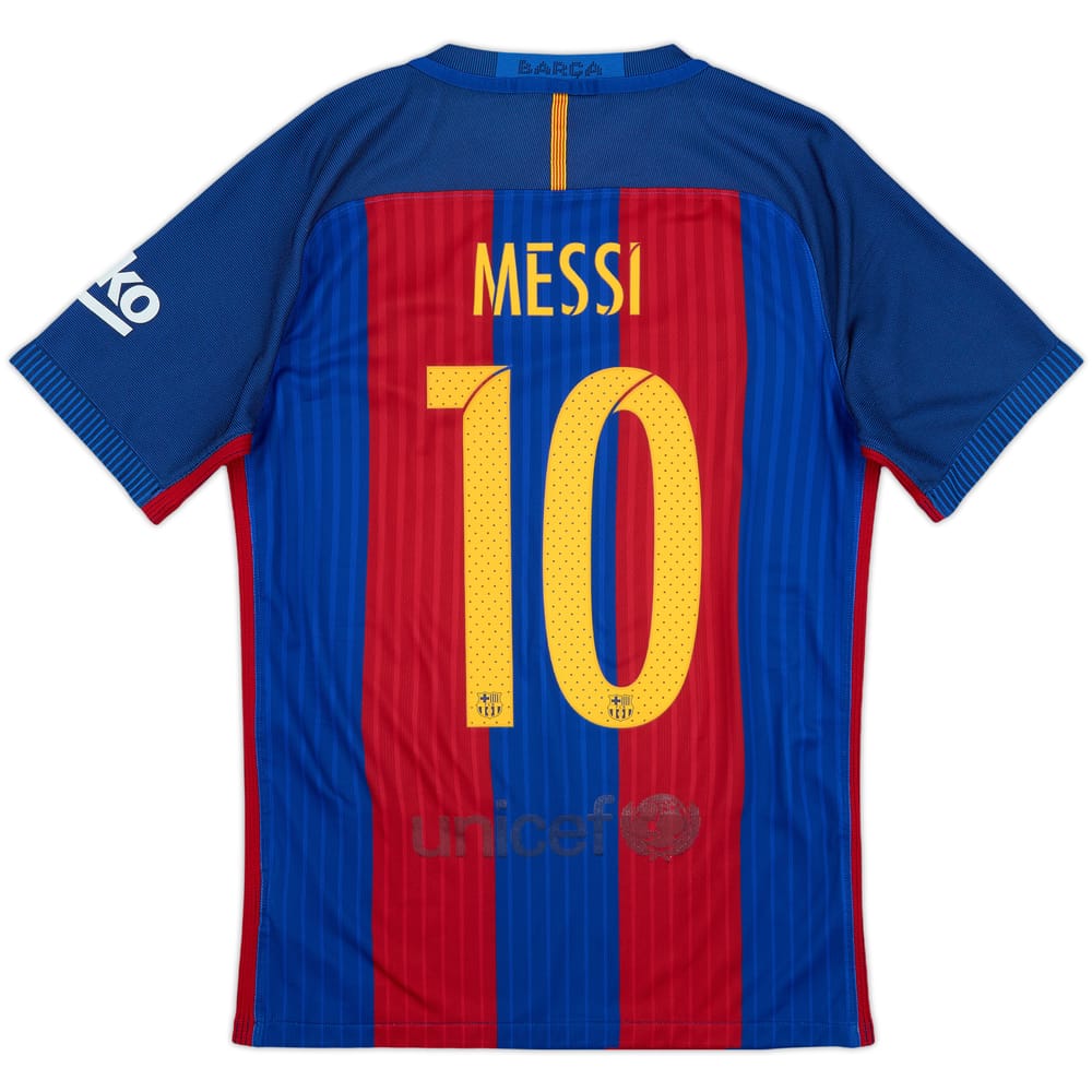 2016-17 Barcelona Authentic Home Shirt Messi #10 - 5/10 - (S)