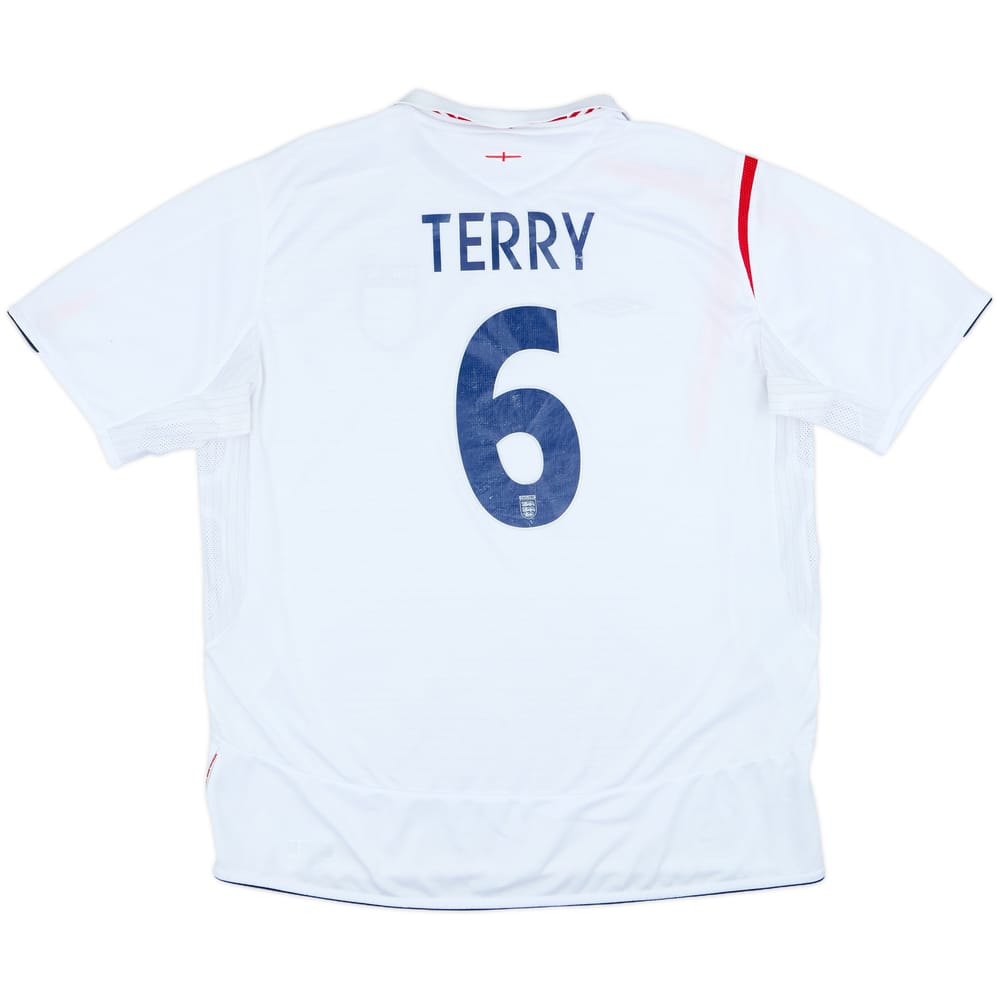 2005-07 England Home Shirt Terry #6 - 6/10 - (XXL)