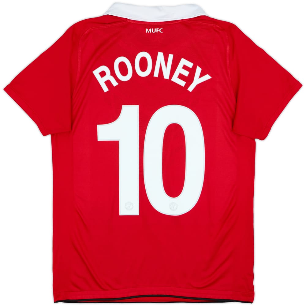 2010-11 Manchester United Home Shirt Rooney #10 - 7/10 - (XL.Boys)