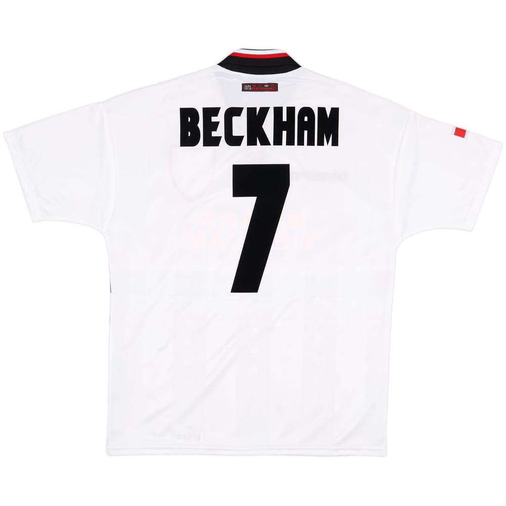 1997-99 Manchester United Away Shirt Beckham #7 - 9/10 - (L)