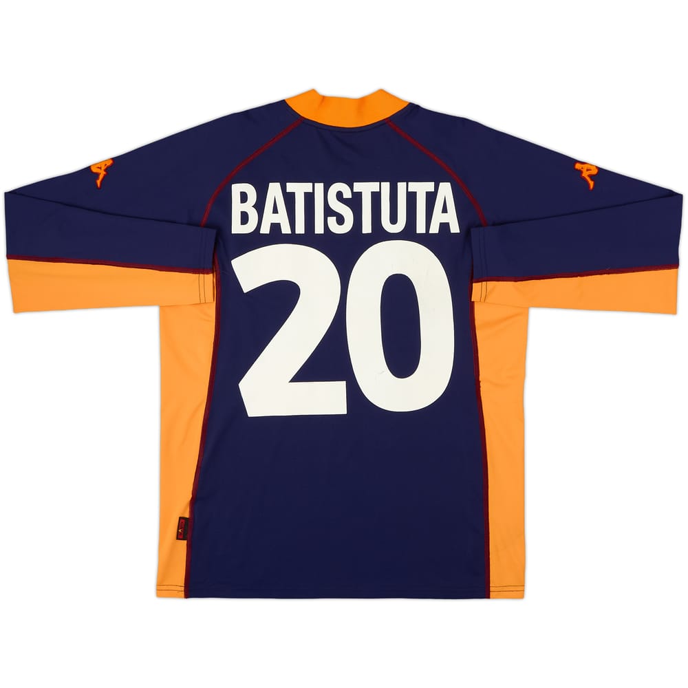 2001-02 Roma Third L/S Shirt Batistuta #20 - 8/10 - (XXL)
