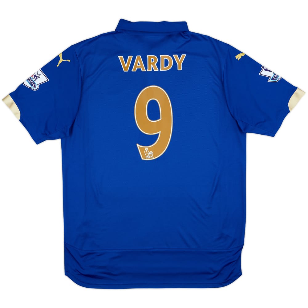 2014-15 Leicester Home Shirt Vardy #9 - 10/10 - (S)