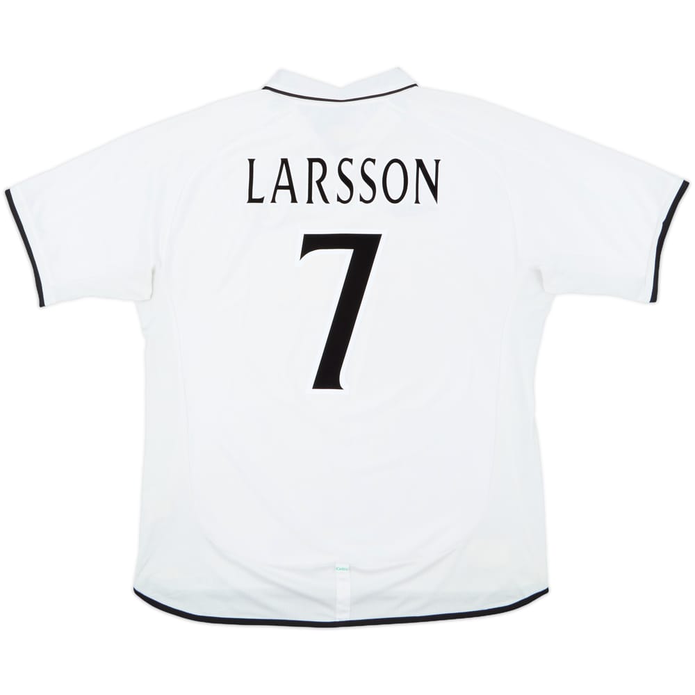 2001-02 Celtic Away Shirt Larsson #7 - 5/10 - (XXL)