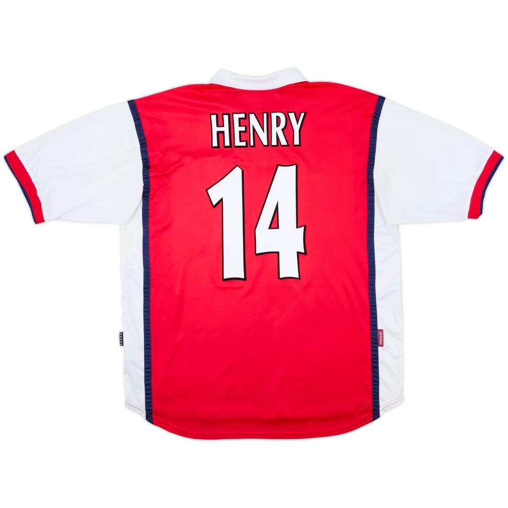 1999-00 Arsenal Home Shirt Henry #14 - 7/10 - (XL)