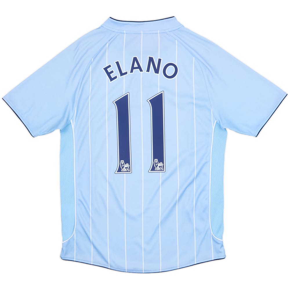 2007-08 Manchester City Home Shirt Elano #11 - 7/10 - (S)