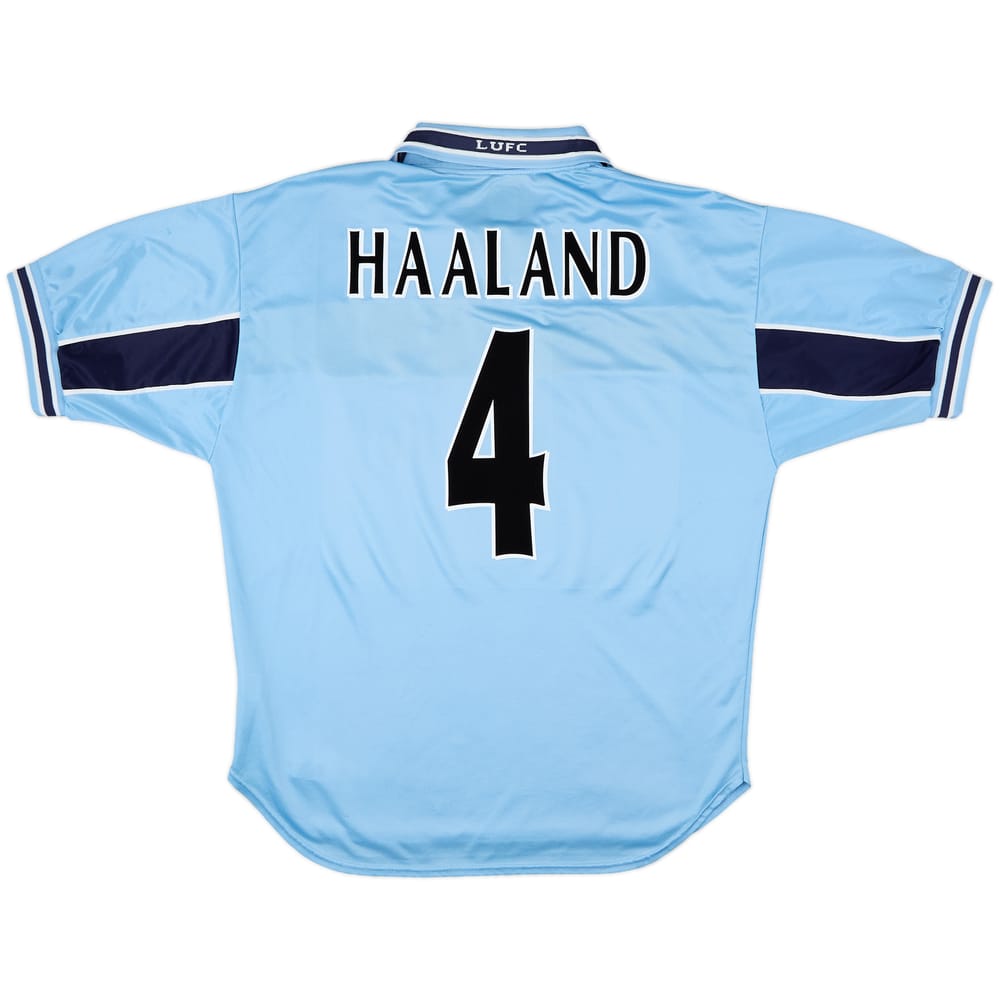 1999-00 Leeds United Away Shirt Haaland #4 - 7/10 - (L)