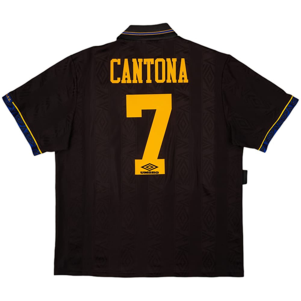 1993-95 Manchester United Away Shirt Cantona #7 - 8/10 - (XL)