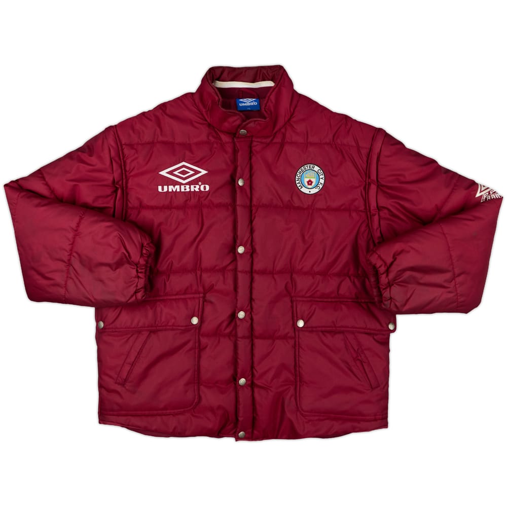 1995-96 Manchester City Umbro Padded Bench Coat - 8/10 - (XXL)