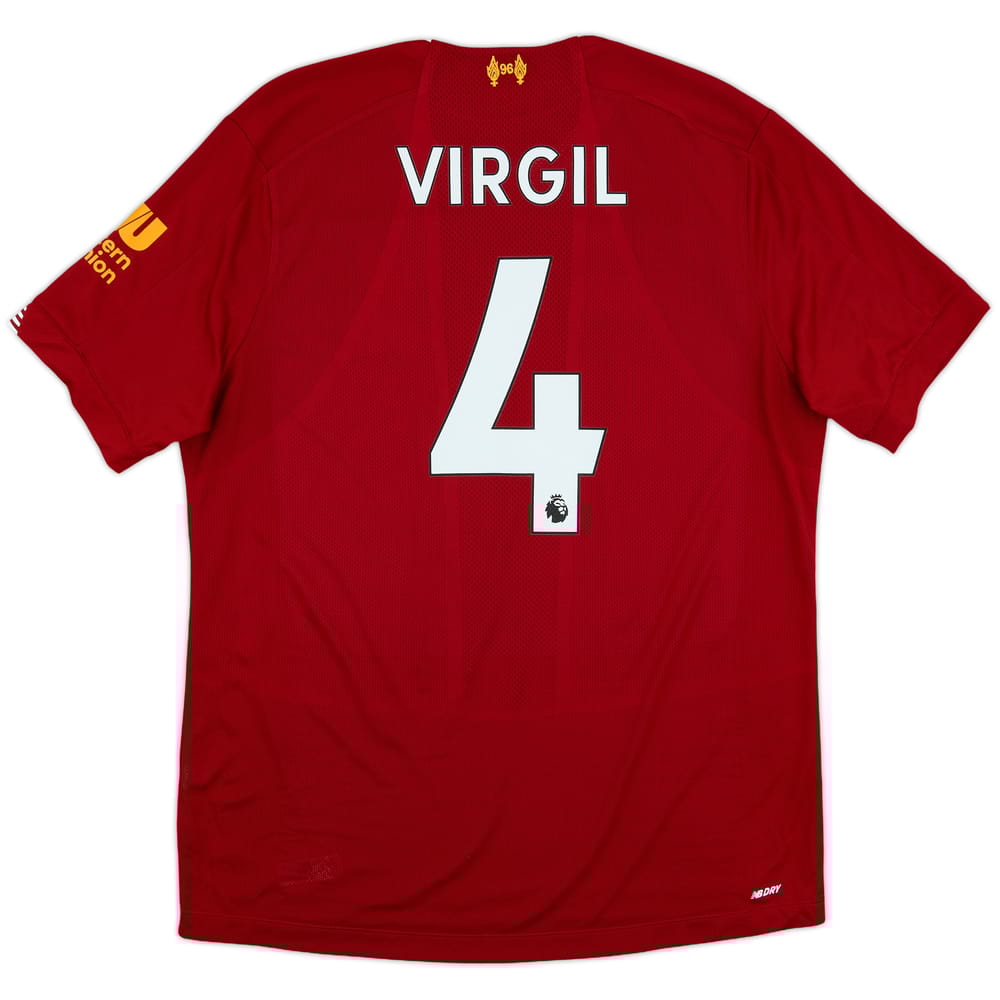 2019-20 Liverpool 'Champions' Home Shirt Virgil #4 - 10/10 - (L)