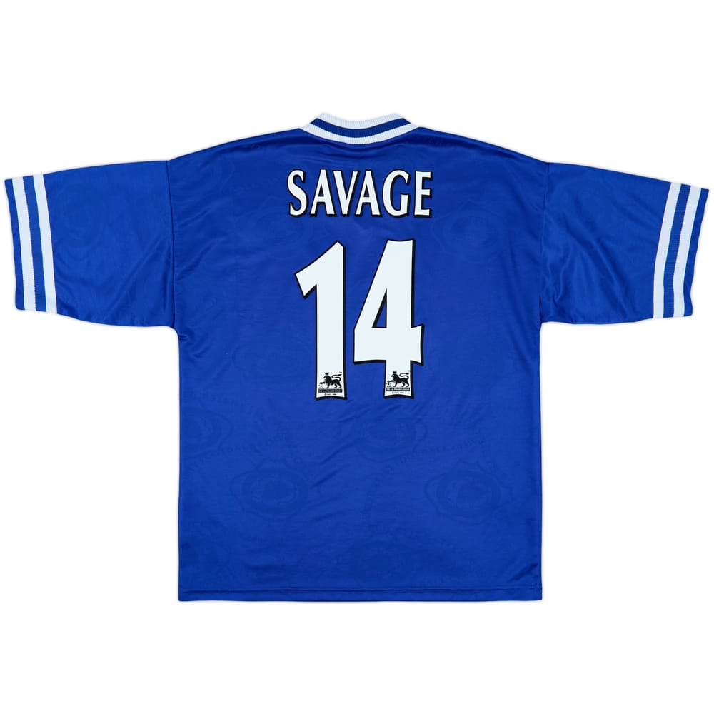 1996-98 Leicester Home Shirt Savage #14 - 7/10 - (XL)
