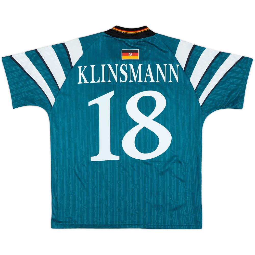 1996-98 Germany Away Shirt Klinsmann #18 - 6/10 - (M)