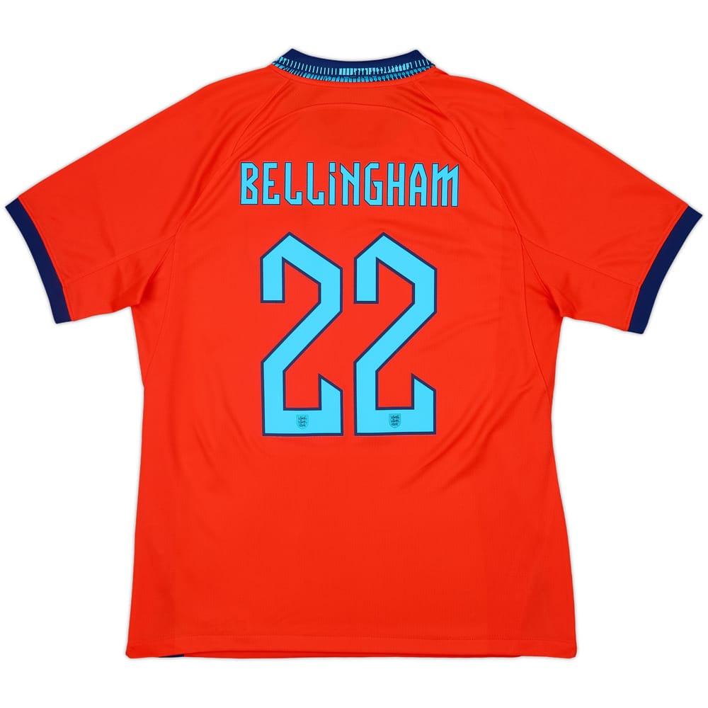 2022-23 England Away Shirt Bellingham #22 - 9/10 - (L)