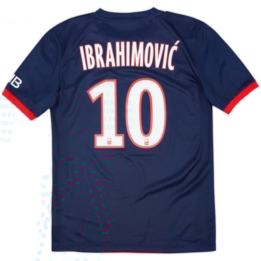 2013-14 Paris Saint-Germain Home Shirt Ibrahimovic #10 - 8/10 - (S)
