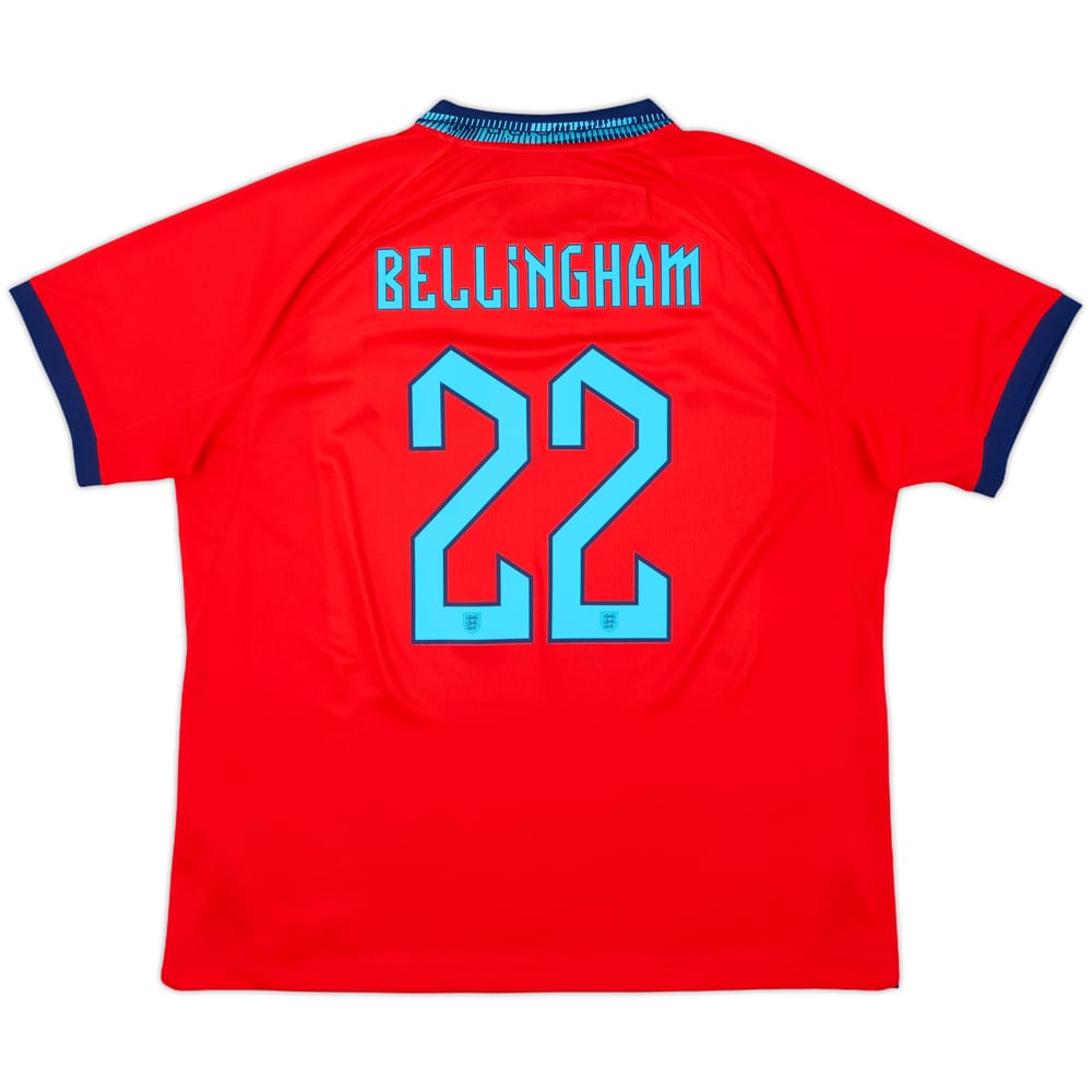 2022-23 England Away Shirt Bellingham #22 - 8/10 - (XL)