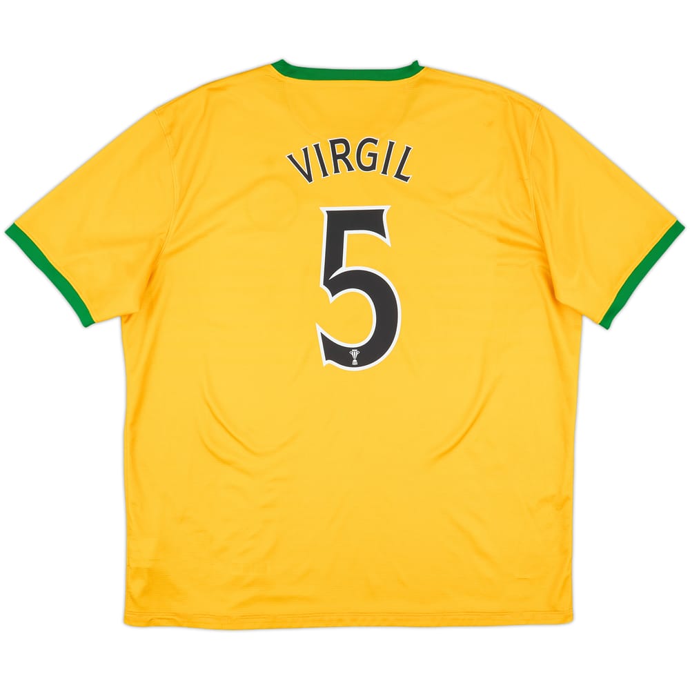 2013-14 Celtic Away Shirt Virgil #5 - 8/10 - (XXL)