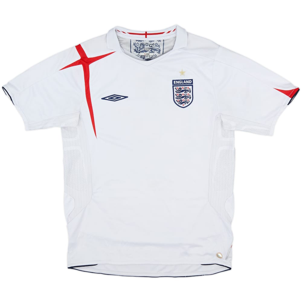 2005-07 England Home Shirt - 5/10 - (M)