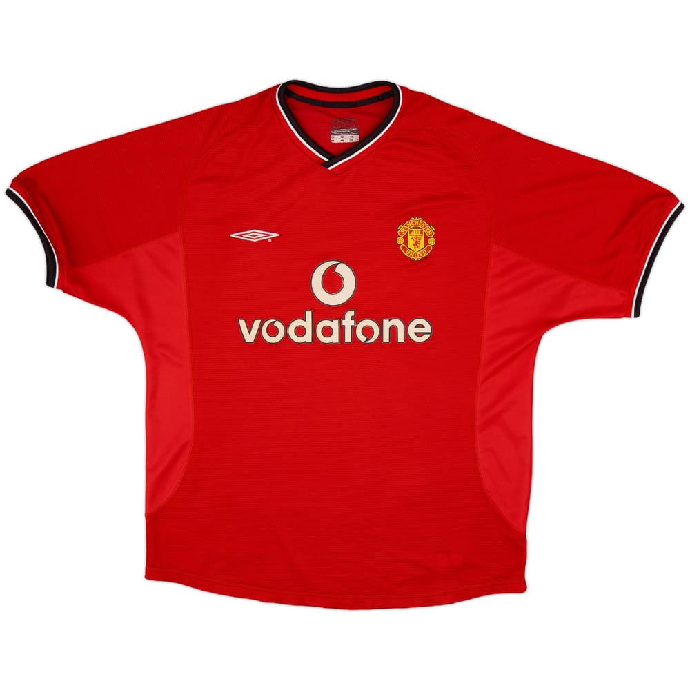 2000-02 Manchester United Home Shirt - 4/10 - (XL)