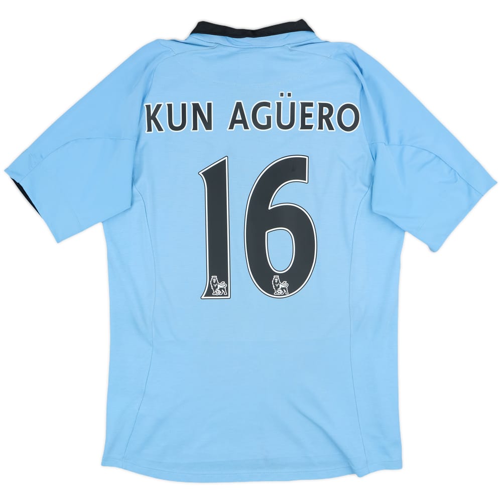 2012-13 Manchester City Home Shirt Kun Aguero #16 - 7/10 - (M)
