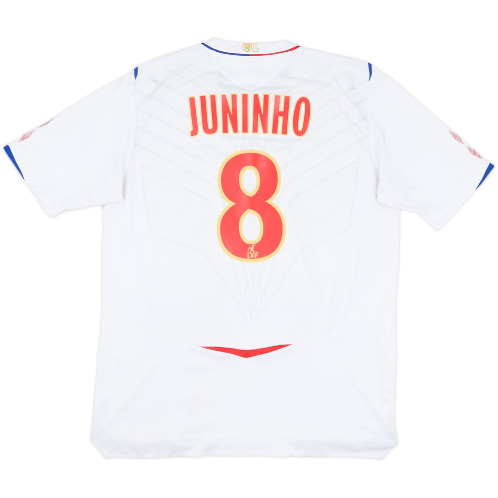 2008-09 Lyon Home Shirt Juninho #8 - 7/10 - (L)