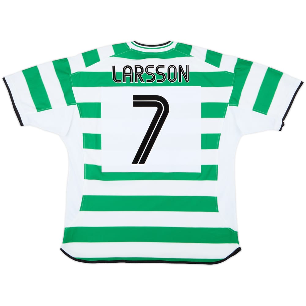 2001-03 Celtic Home Shirt Larsson #7 - 8/10 - (XL)