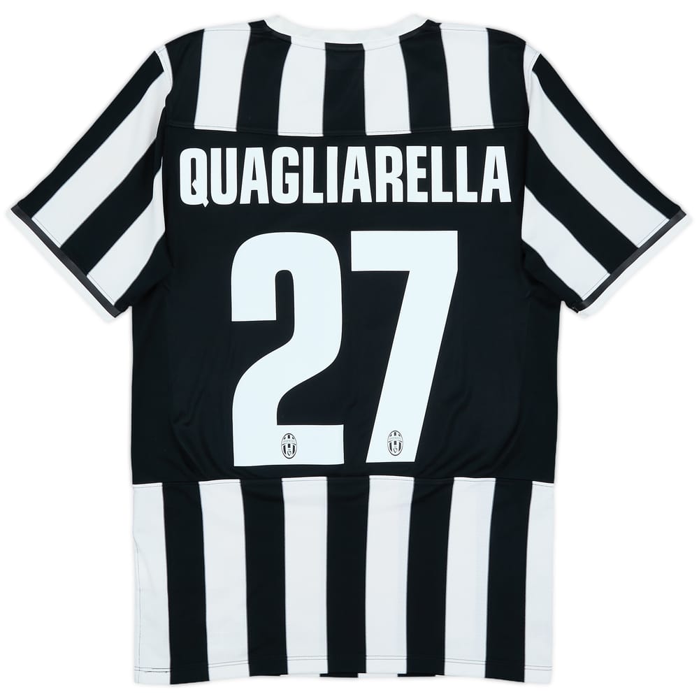 2013-14 Juventus Home Shirt Quagliarella #27 - 6/10 - (S)