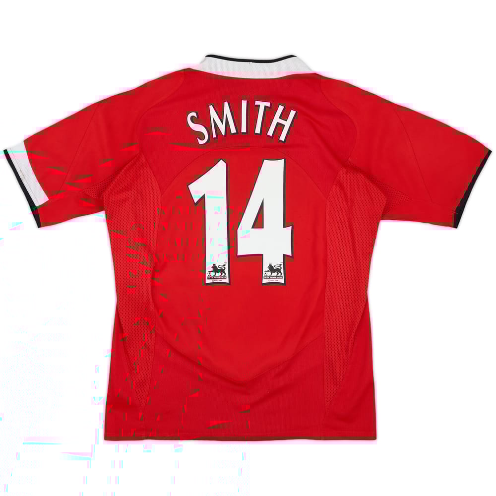 2004-06 Manchester United Home Shirt Smith #14 - 5/10 - (S)