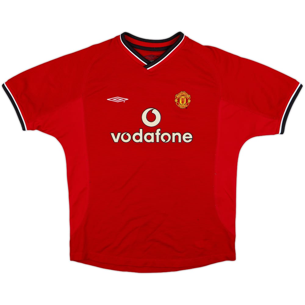2000-02 Manchester United Home Shirt - 6/10 - (L.Boys)