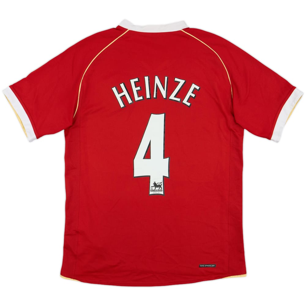 2006-07 Manchester United Home Shirt Heinze #4 - 7/10 - (S)