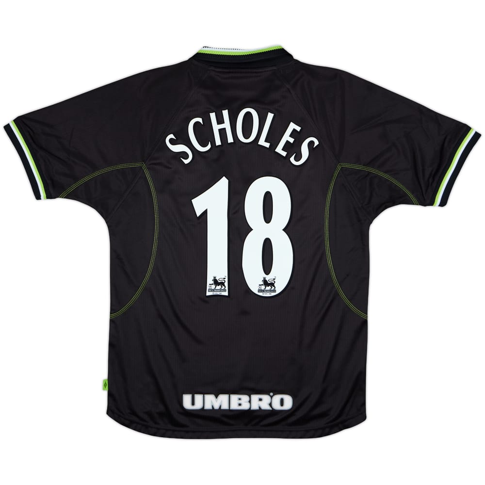 1998-99 Manchester United Third Shirt Scholes #18 - 8/10 - (M)