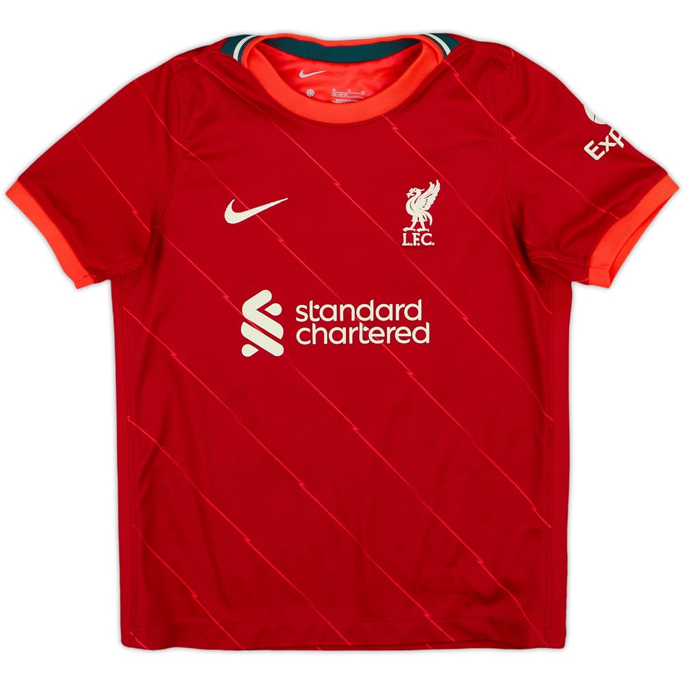 2021-22 Liverpool Home Shirt - 10/10 - (S.Boys)