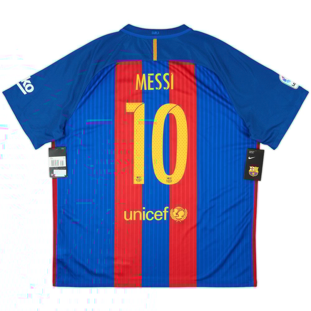 2016-17 Barcelona Home Shirt Messi #10 (XXL)