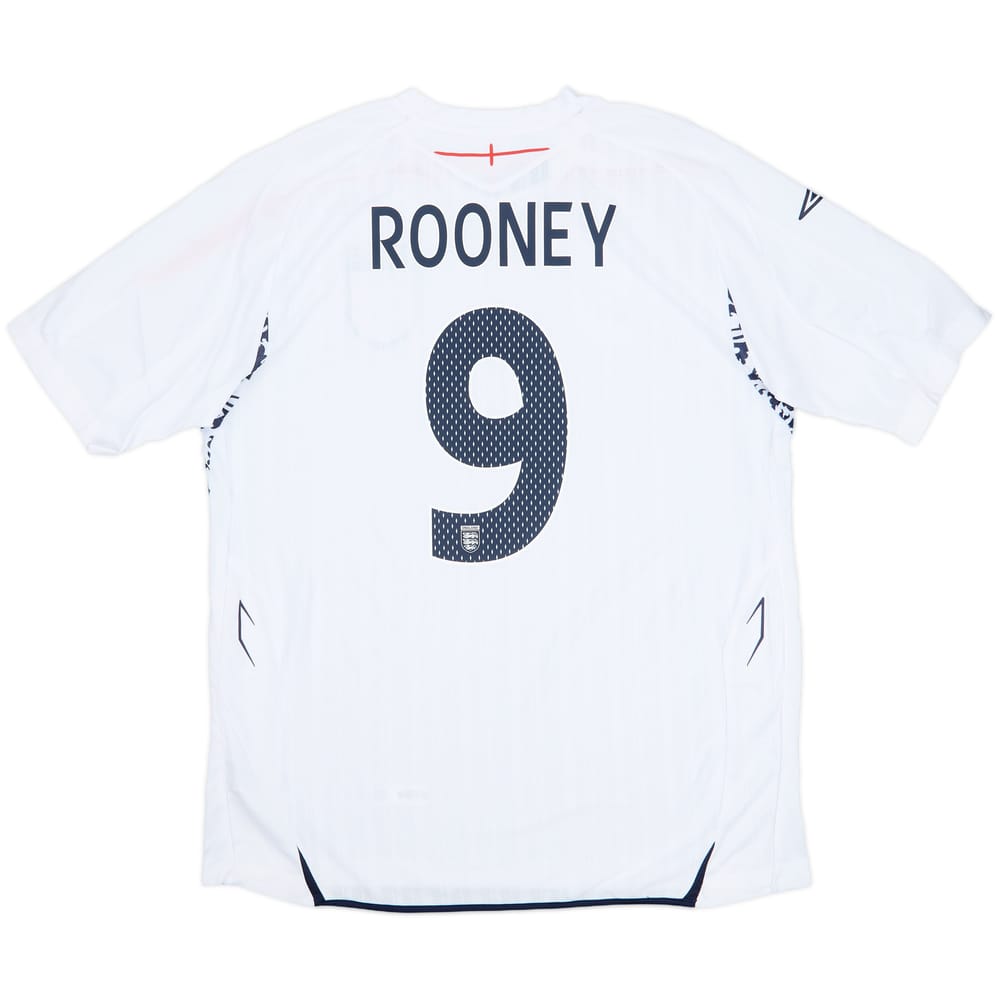 2007-09 England Home Shirt Rooney #9 (XL)