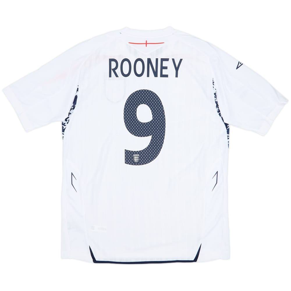2007-09 England Home Shirt Rooney #9 (L)