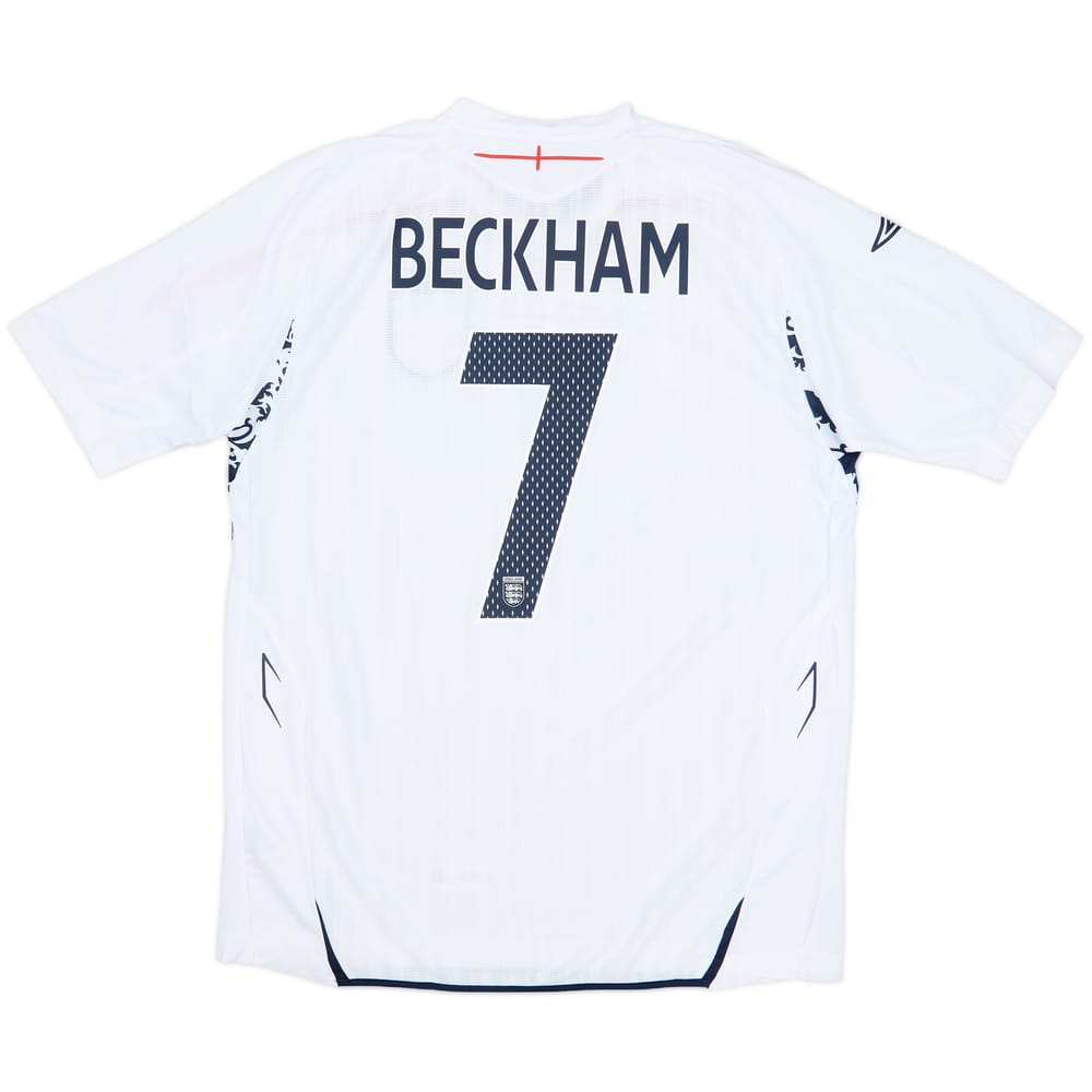 2007-09 England Home Shirt Beckham #7 (L)